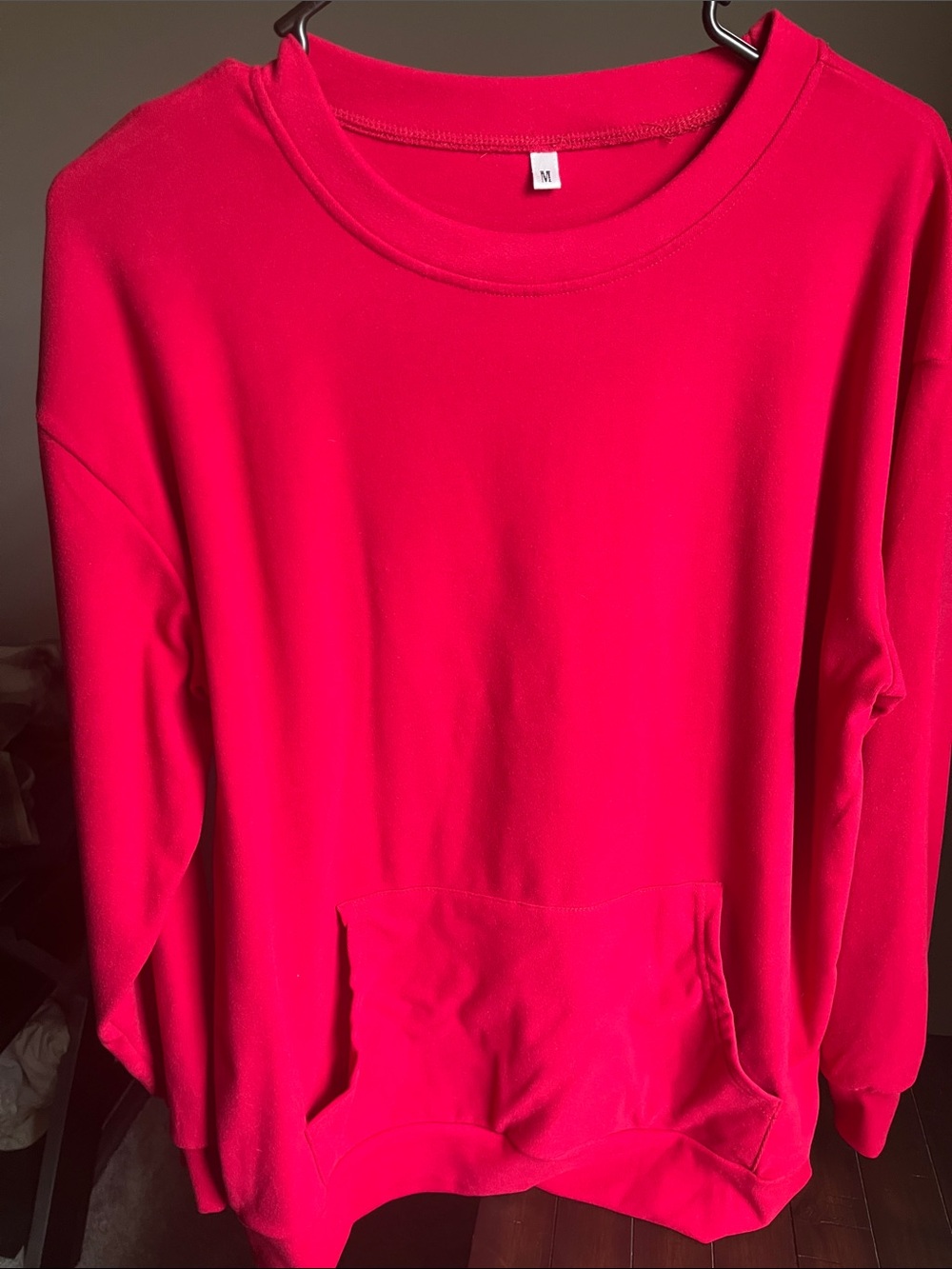 Pink Crewneck Pullover Sweatshirt